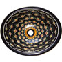 Mexican Decorative Sink s5042 Peacock Black