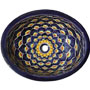 Mexican Colonial Sink s5043 Peacock Cobalt Blue