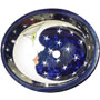 Mexican Handpainted Decorative Sink s5073 Moon And White