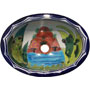 Mexican Handpainted Ceramic Sink s5101 Frogs