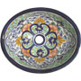 Mexican Handpainted Decorative Sink s5154 Tecate