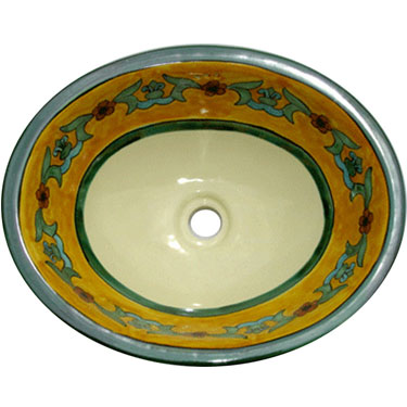 Mexican Colonial Sink s5175 Catalina Yellow