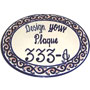Ceramic Mexican Talavera Address Sign Tile Plaque p8009