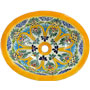 Mexican Handpainted Sink s5014 Tampico Yellow