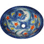 Mexican Handpainted Colonial Sink s5074 Moon And Stars