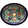 Mexican Handpainted Sink s5080 Colima Blue