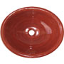 Mexican Ceramic Decorative Sink s5107 Brushed Terracotta