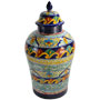 Mexican Handpainted Ceramic Talavera Tibor -- o4002 Design 2