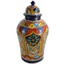 Mexican Talavera Ceramic Tibor -- o4003 Design 3