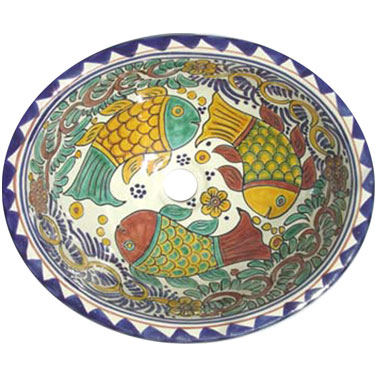 Mexican Ceramic Sink s5034 Manzanillo