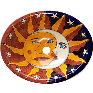 Mexican Ceramic Decorative s5077 Sink Eclipse 2
