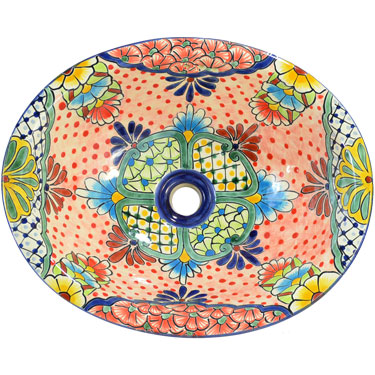 Mexican Ceramic Decorative Sink s5159 Alcala