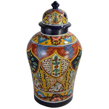 Mexican Ceramic Talavera Tibor -- o4001 Design 1