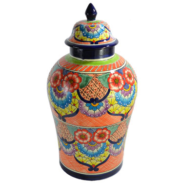 Mexican Ceramic Talavera Tibor -- o4008 Design 8