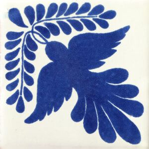 Decorative Talavera Tile – Paloma Azul C074 Pattern