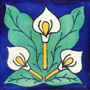 Mexican Decorative Tile C083 – Talavera Alcatraz Pattern