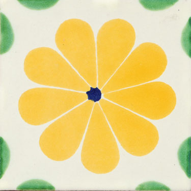 Mexican Decorative Tile C031 – Amapola Especial Pattern