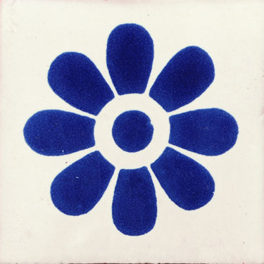 Traditional Blue Talavera Tile – Deisy Azul C036 Design
