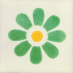 Colorful Talavera Ceramic Tile – Deisy Verde Ama C067