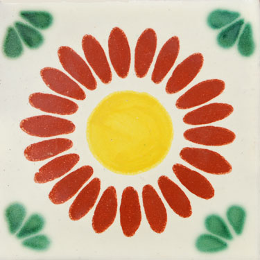 Rosalinda Mexican Talavera Tile - Handcrafted Ceramic Tile
