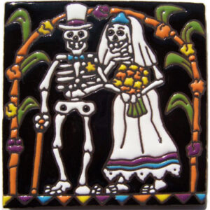 Skull Bride and Groom Wedding 3006